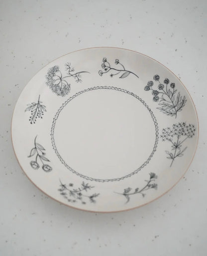 Jingdezhen | Xinying | Handmade Vintage Flowers & Plants Dish Set (Out of Print）