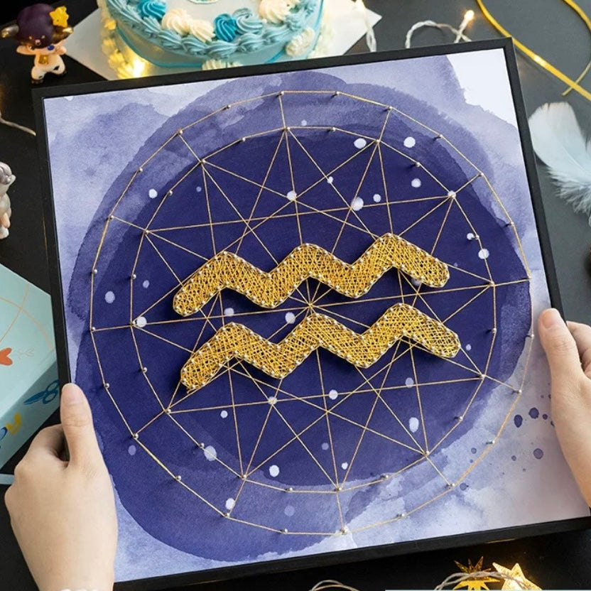 Constellation Symbol Framed String Art