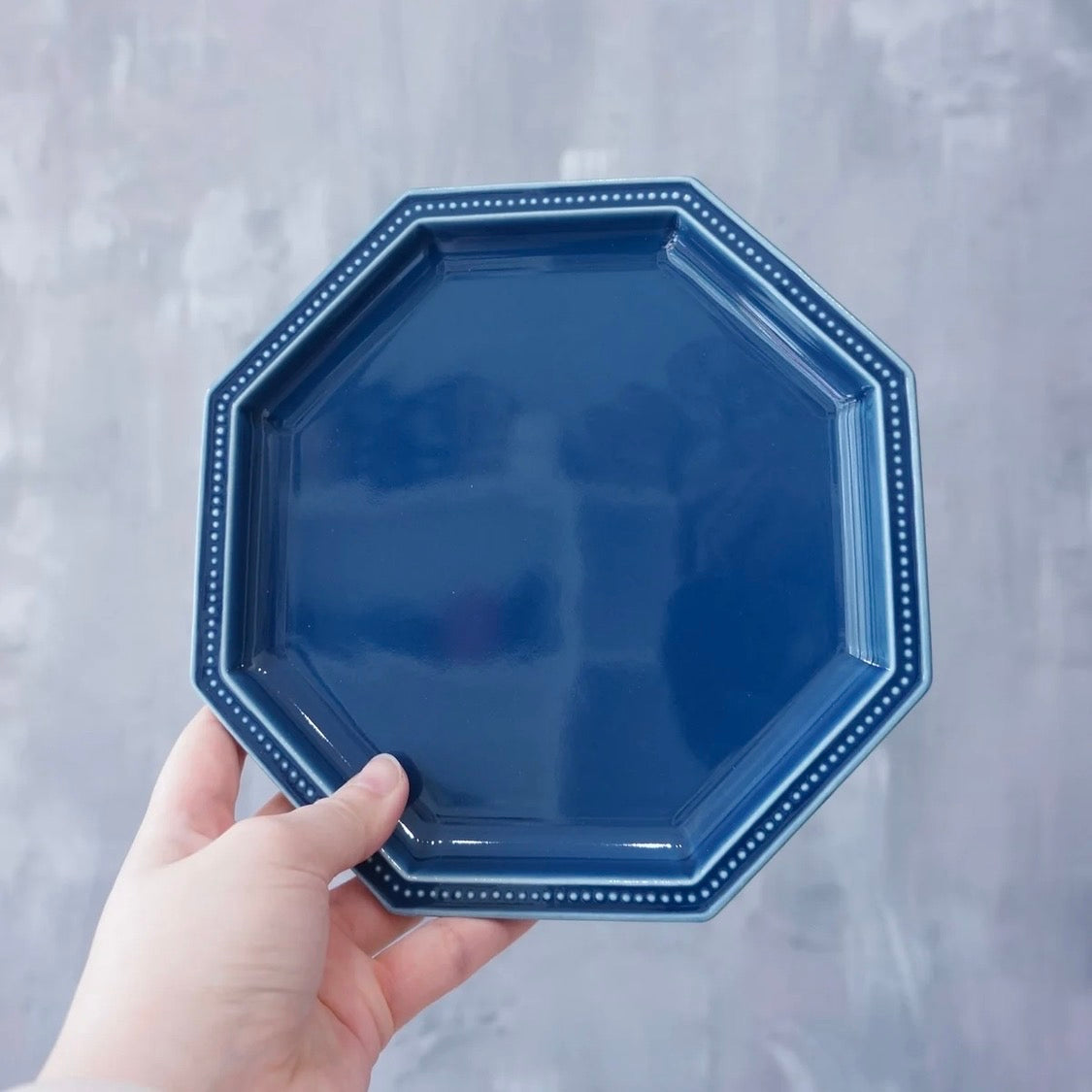 Studio M | Gatis Octaganol Plate - Indigo