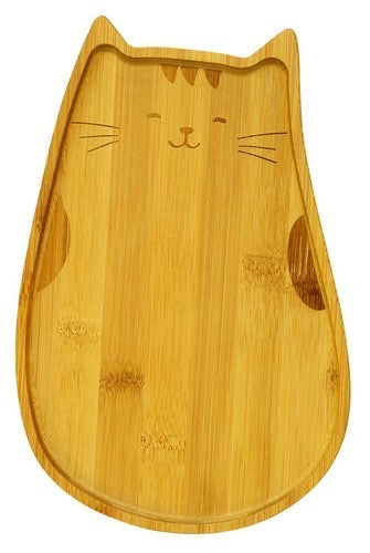 Cat Bamboo Tray