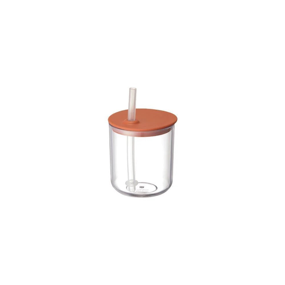 KINTO | BONBO | Kids Tableware - Straw Cup - Orange