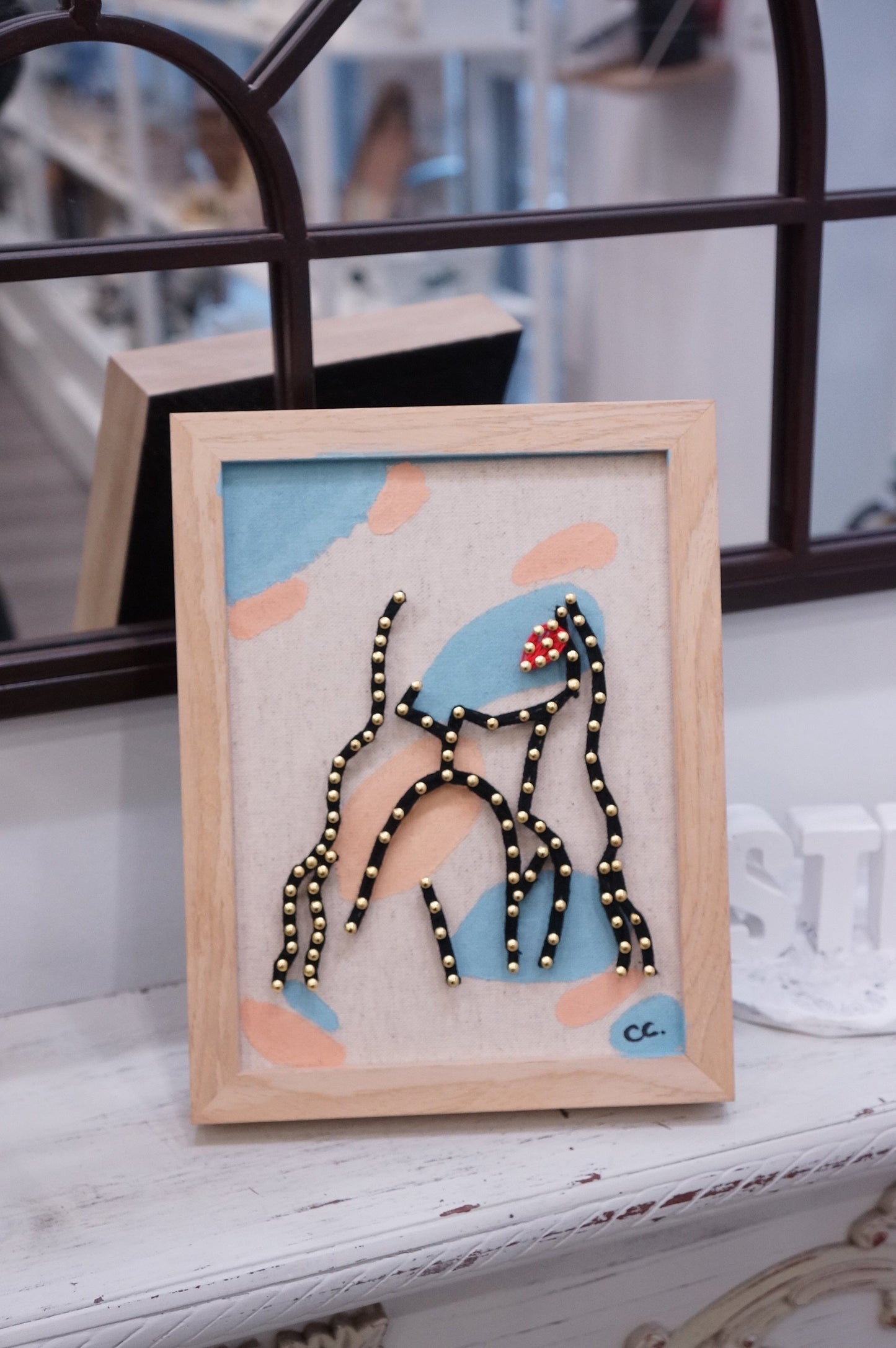 Customized Pattern Framed String Art