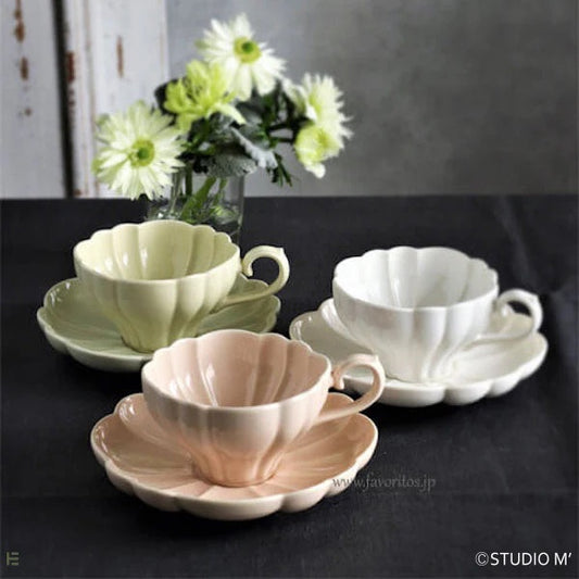 Studio M' | Le Bouquet Cup & Saucer Set (White）