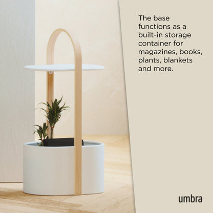 Umbra | Bellwood Storage Table - White Natural (Pick up & Delivery Only)