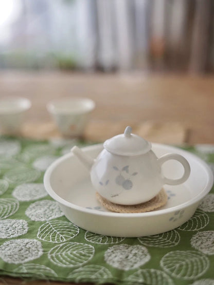 Jingdezhen | Lanting | Handmade Plum Fruit Teapot