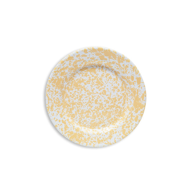 Crow Canyon | Coupe Salad Plate (Splatter Yellow & White)