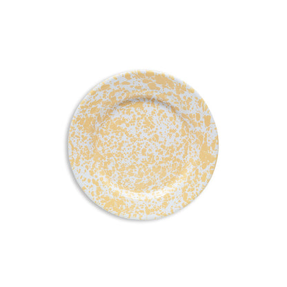 Crow Canyon | Coupe Salad Plate (Splatter Yellow & White)