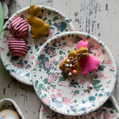 Crow Canyon | Coupe Salad Plate (Mint Hibiscus)