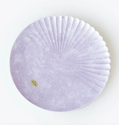 Arita Ware | Purple Pearl Bubble Pattern Plate - Round Plate