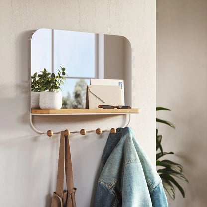 Umbra | Estique Mirror with Hooks (Pick up & Delivery Only)