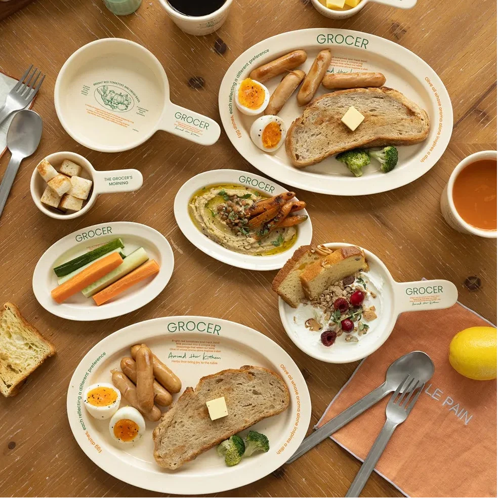 Momur Weekend 15 Large Oval Plate（2 colors）