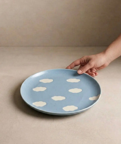 Egg Back Home｜Blue Cloud 22cm Salad Plate