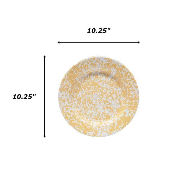 Crow Canyon | Dinner Plate (Splatter Yellow & White)