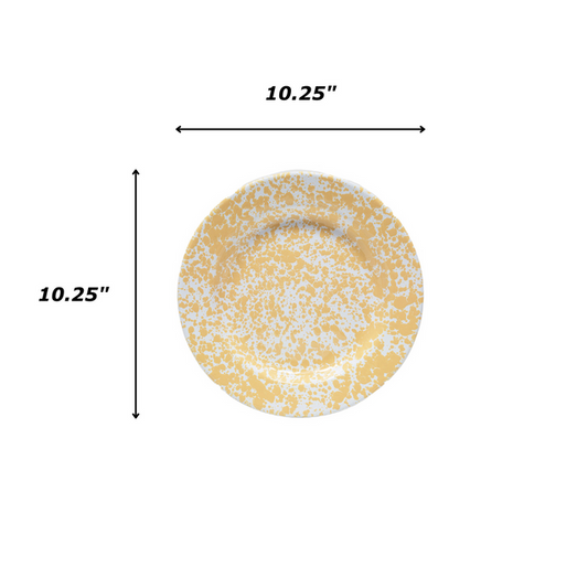 Crow Canyon | Dinner Plate (Splatter Yellow & White)