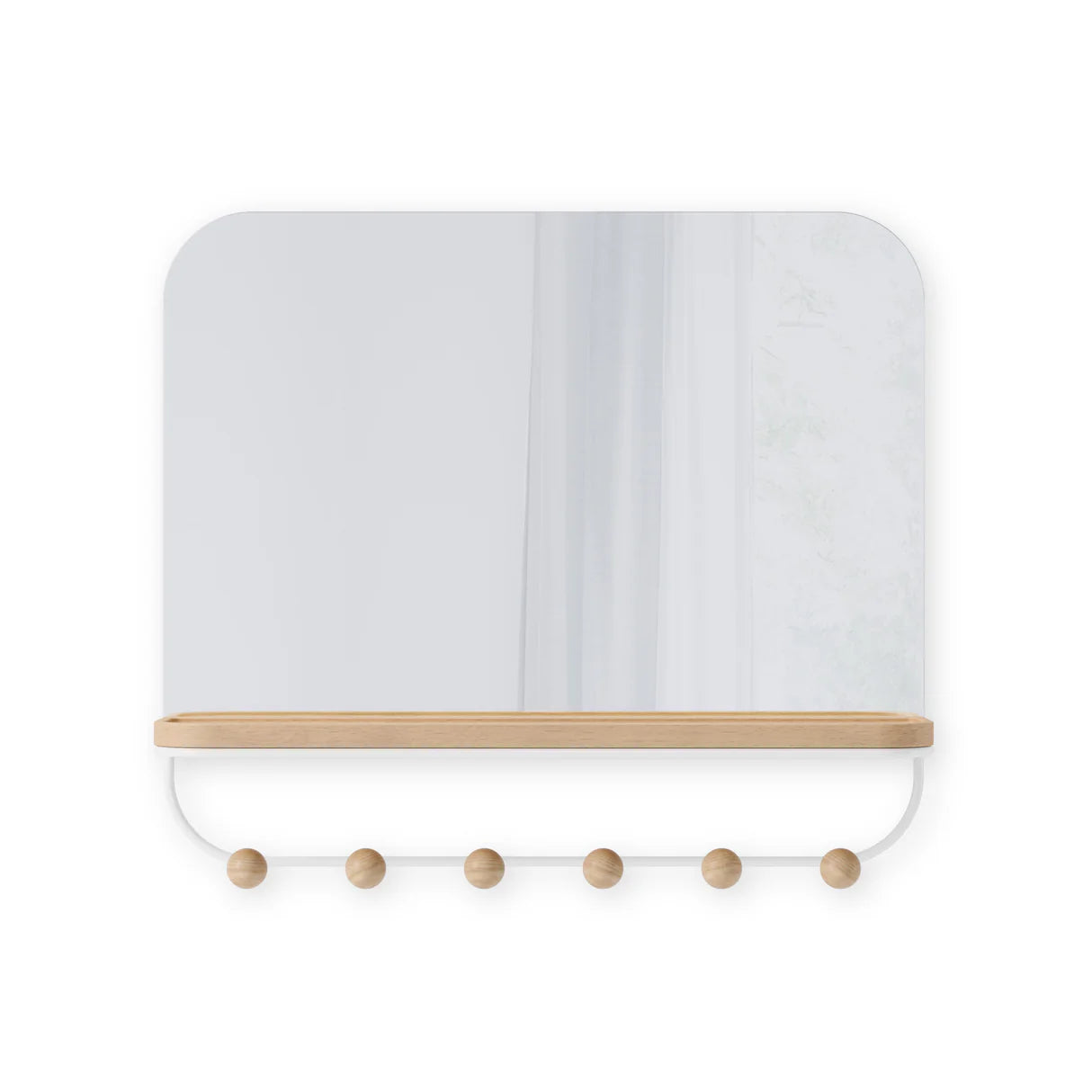 Umbra | Estique Mirror with Hooks (Pick up & Delivery Only)