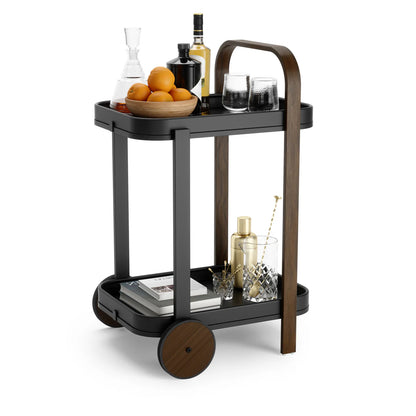 Umbra | Bellwood Bar & Serving Cart - Black Walnut (Pick up & Delivery Only)