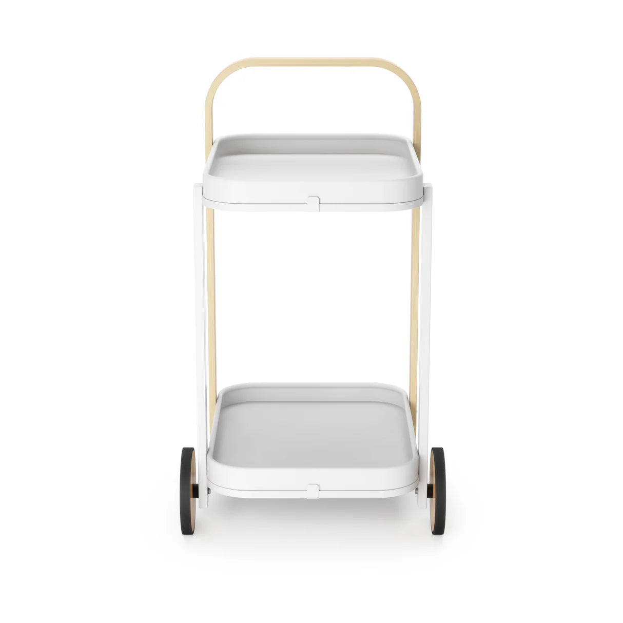 Umbra | Bellwood Bar & Serving Cart - White Natural (Pick up & Delivery Only)