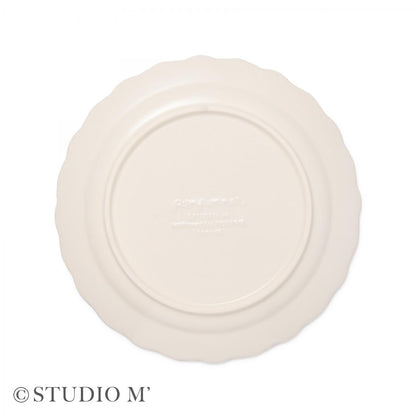 Studio M' | Pomponner Round Plates - White