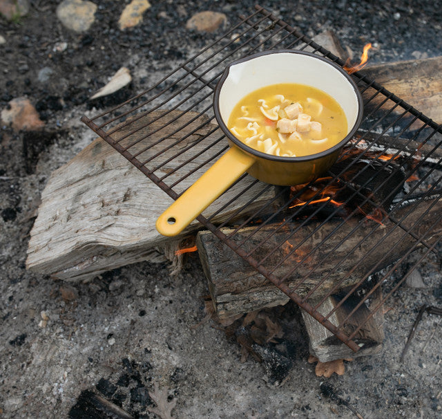 Crow Canyon | Camp Wandawega X CCH | Sauce Pot - Yellow with Brown Rim